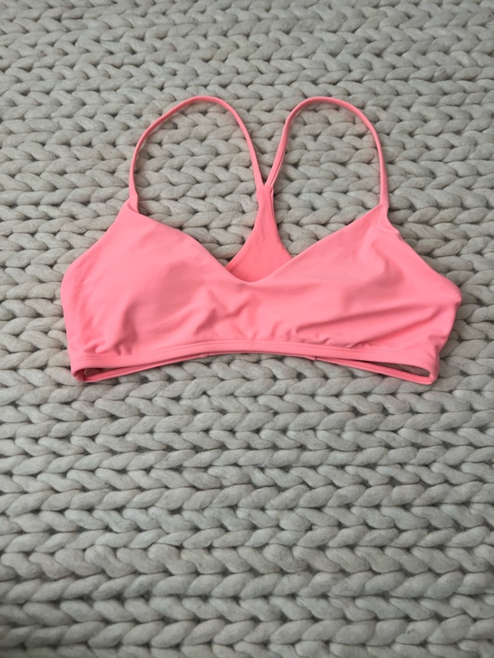 Body Glove Coral Pink V-Neck Swim Bikini Top